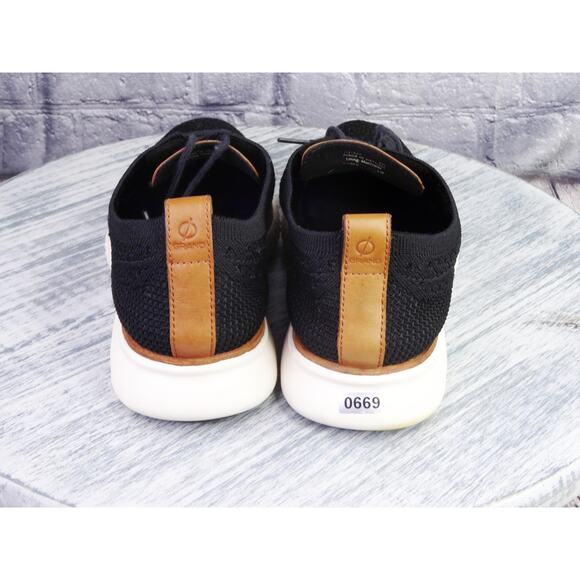 Cole Haan 2 Zero Grand Stitchlite Black Wingtip Oxford Shoes Men 8 Used No Box - Picture 12 of 12